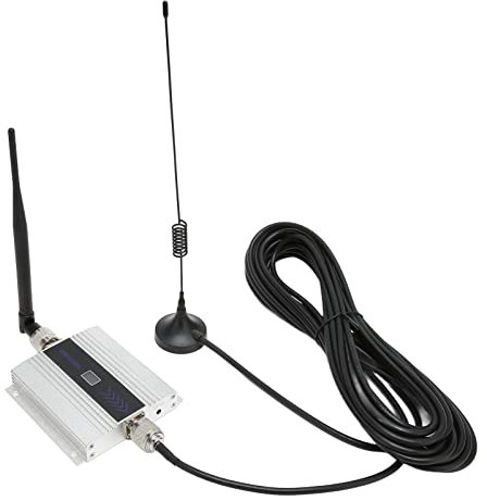 Amplificateur de Signal de Téléphone Portable, Amplificateur de Téléphone Portable en Alliage d'aluminium argenté pour Bureau (Prise UE)