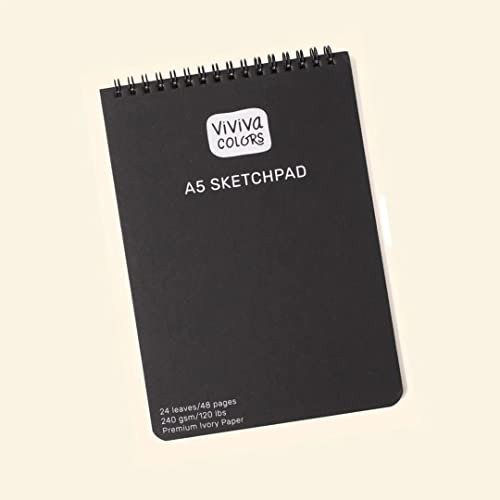 Viviva Carnet De Croquis Recharge Pour Kit De Peinture De Voyage A5