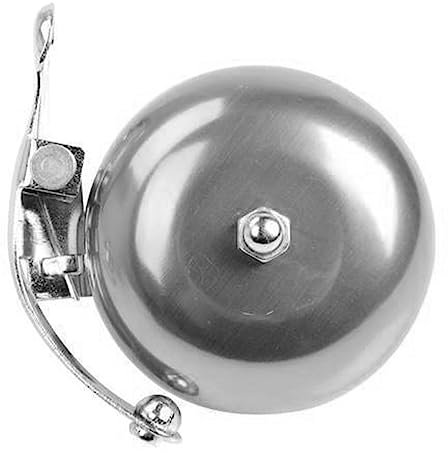 Campanello per bicicletta in metallo – Classici anelli per bicicletta retrò con suono forte – Campanelli lunghi in alluminio dorato o argento per biciclette, biciclette per adulti o bambini,