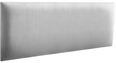 RAVIO Panneaux muraux rembourrés | Lambris 3D avec Mousse | Coussin Mural comme tête de lit pour lit | Decoration Murale pour Chambre, Chambre d'enfant, Bureau, Couloir | Gris Clair, 50 x 15 cm