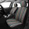 VarCozy Baja Satteldecke, Sitzbezüge, Vordersitzbezüge für Limousine, SUV, LKW, Universalstreifen, bunt, gewebt, atmungsaktiv, waschbar, Airbag-kompatibel