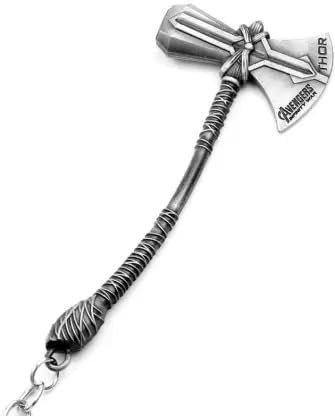 COSPLAY KINGDOM Stormbreaker Axe Keychain Thor Hammer Keychain Hammer Key Ring, Silv, One size