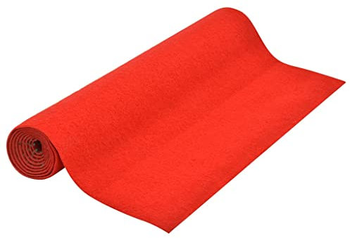 Kunstrasen mit Stollen 2x1,33m rot, Artikelfarbe-rot