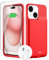 Battery Case for iPhone 15/15Pro, Real 7000mAh Ultra-Slim Battery Charging Case 15W Fast Rechargeable Anti-Fall Protection Extended Charger Cover for iPhone 15/15 Pro Charging Case-6.1inch（Red）