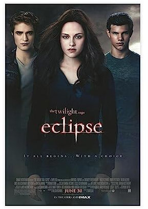 Filmposter Twilight, 2 Stück, Leinwand-Poster, Schlafzimmer-Dekor, Sportlandschaft, Büro, Raumdekoration, Geschenk, ungerahmt, 30 x 45 cm