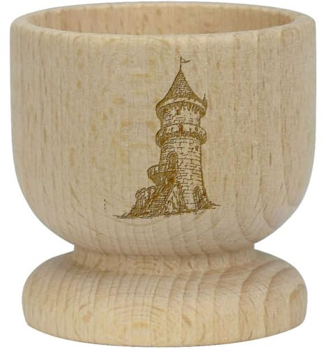 'Fantasy Tower' Wooden Egg Cup (EC00027537)