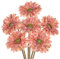 Hollyone 6PCS Kunstblumen Gänseblümchen Künstliche Gerbera Rosa Gefälschte Blume mit Stiel Künstliche Afrikanische Gänseblümchen Deko für Party Haus Küche Garten Hochzeit Dekoration
