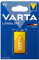 Pila alcalina 9V 6LR61 Longlife, tamaño 26,5x17,5x48,5mm, Ideal para Dispositivos electrónicos y Juguetes.
