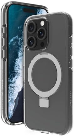 dbramante1928 Iceland Ultra - Hintere Abdeckung für Mobiltelefon - Ständer - kompatibel mit MagSafe - D3O, Kunststoff - klar - für Apple iPhone 16 Pro
