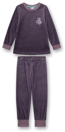 Sanetta Mädchen-Schlafanzug lila aus Nicki | Hochwertiger und bequemer Schlafanzug aus Nicki für Mädchen.