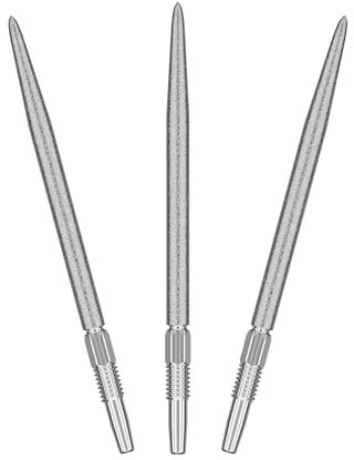 Target Darts Swiss Point SLK Luke Littler Dartspitzen (3er Pack Spitzen) 35MM - Silber | Raue strukturierte Dartspitzen, Ersatz Steeldarts-Spitzen, Professionelles Dart Zubehör