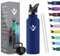 HoneyHolly Bouteille Isotherme 500ml, Gourde INOX avec Paille, Bouteille d'eau sans BPA, Réutilisable, Anti-Fuite, Isolation sous Vide en Acier Inoxydable à Double Paroi, pour Enfants, Adultes, Sport