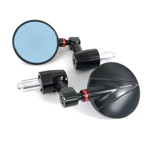 YEDWEW Motorrad Spiegel Für Aprilia Für Dorsoduro 750 Für Dorsoduro 1200 Für Dorsoduro 900 Motorrad CNC Griff Bar Rearview Außenspiegel Bar End Spiegel Motorrad Rückspiegel Spiegel(4)
