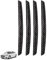 4 Pcs Car Door Edge Protector,Universal Black Anti-Collision Guards Protection Accessories Handle Sill Strip Protectors Carbon Fibre Texture Guard Strips For Cars Against Dings And Scratches