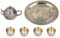 Leapiture Teiera da fornello, caffettiera turca, bollitore tradizionale per il tè, set da teiera vintage, teiera marocchina in metallo per decorazione da tavola per occasioni