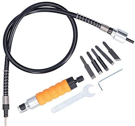 Fdit Professional Electric Chisel Wood Carving with Flexible Axis, Ideal for Wooden Artists and Sculptors