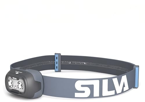 Silva Stirnlampe LED Wiederaufladbar USB C - Seek 450-70 Gramm - 450 Lumen Kopflampe Stirnlampe Rotlicht - 3 Helligkeitsstufen - Weiß & Rot LED Kopflampe - Batterieanzeige - für Outdoor & Laufen