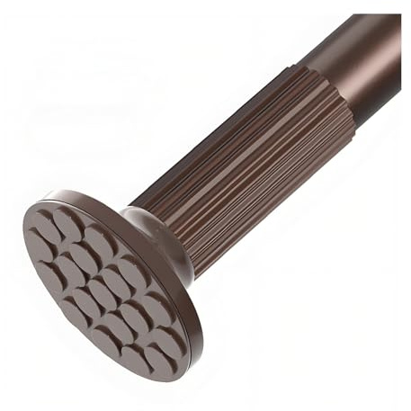 1m 2.0m 2.5m 3.0m 4m Teleskopstange Gardinenstange Ohne Bohren, Einstellbar Duschvorhangstange Ausziehbar Vorhangstange Klemmstange Spannstange für Badezimmer(braune,2.8-3.3m/9.1-10.7ft)