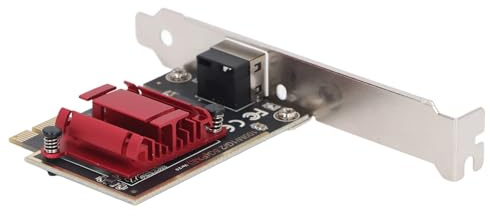RASTKY Tarjeta PCIe 2.5G Gigabit Ethernet Transmisión Rápida Compatible con Múltiples Sistemas Admite Wake on LAN Full Duplex, Half Duplex RJ45 1 X Tarjeta de Red