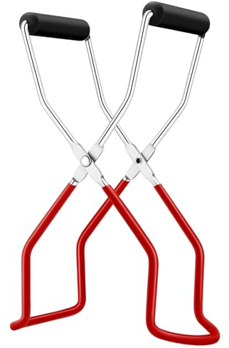 GSGFUIS Einmachglas Heber，Edelstahl Glasheber Einkochen，Glasgreifzange mit Rutschfestem Handgriff für Home Kitchen 22cm
