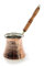 CopperGarden Mokkakanne aus Kupfer I Ibrik aus lebensmittelecht verzinntem Kupfer mit Holzgriff I Große Kupferkanne zum Milchaufwärmen (für Kaffee) oder zum echten Mokka kochen