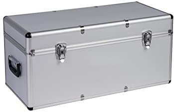 Transportkoffer mit hochwertigem Aluminiumrahmen, stoßfestem ABS Korpus und hochwertigen Metallverschlüssen, abschließbar. (groß)