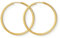 EDELIND Creolen Gold 40mm 750 Gelbgold - Hoop Ohrringe 18 Karat Echt Gold für Damen Mädchen Breite 2 mm - Basic Goldschmuck Damenohrringe mit Schmuck Geschenk Box Made in Germany