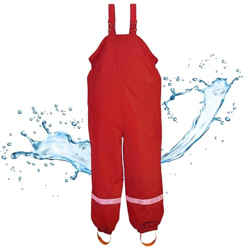 BMS Schneehose - atmungsaktiv und wasserdicht - 122 rot