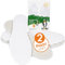 biped 2 paires de semelles pieds nus - semelles en tissu éponge 100% coton et latex souple amortissant - semelles intérieures contre les odeurs de pieds et les bactéries z1016(38)