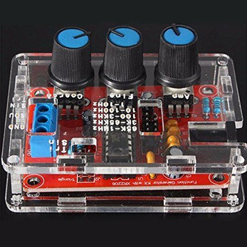 HALJIA XR2206 High Precision Function Signal Generator DIY Kit Sine Triangle Square Output 1Hz~1MHz Adjustable Frequency Amplitude