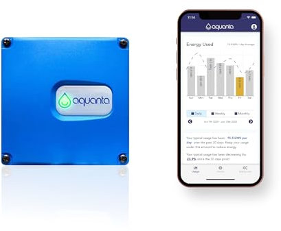 Aquanta Digital Water Heater Timer - Wifi Smart Water Heater Controller/Control - Smart Hot Water Heater Alternative - Programmable, Works with Gas Hot Water Heaters (ONLY) - Leak Sensor Included