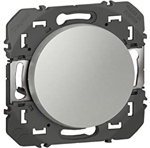 LEGRAND - Interrupteur Mural Simple ou Va-et-vient 10AX dooxie - Commande d'Éclairage (Sans Plaque) - Prêt à Installer - Fabriqué En France - Alu