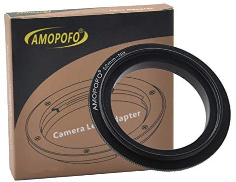 52mm Filter Thread Macro Reverse Mount Adapter Ring, for Nikon D7500 D7100 D7000 D5600 D5200 D500 D90 D810A,D7200, D5500,D750,D810,D5300,D3300,Df, D610 DSLR Cameras