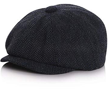 Anshili Boina para niños y niñas gorra plana, azul, 49