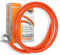 Gasschlauch 80 cm, 1/4 links, Winterfest und flexibel, Orange - ideal für Gasgrills, Heizstrahler, Hockerkocher, Gaskocher, Lampen, uvm.