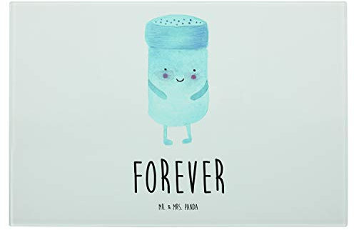 Mr. & Mrs. Panda Medium Glas Schneidbrett Beste Freunde Salz - Geschenk, Fehlende Keywords, Schneidebrett Aus, Lustige Sprüche, Schneidplatte, Glasschneidebrett, Spülmaschinenfest, Schneideplatte