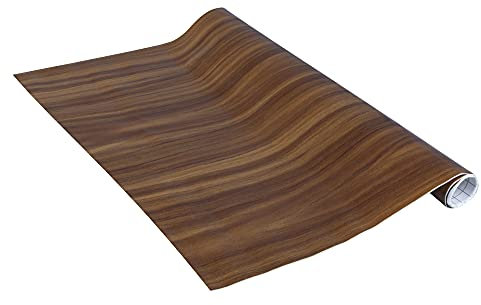 Venilia Klebefolie | Walnuss Holzoptik Braun | 67,5 cm x 1,5 m, Stärke 95μ | selbstklebende Möbel-Folie, Dekofolie, Tapete, Küchenfolie | ohne Phthalate | Made in EU