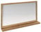 Woodkings Sydney Spiegel I 105x60 cm I massiv Holz Rahmen Wildeiche I rustikaler Badspiegel mit Ablage I großer Wandspiegel für Badezimmer