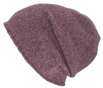 Kopka Wintermütze Strickmütze für Damen/Herren aus 100% Merinowolle (grau/Parma meliert)