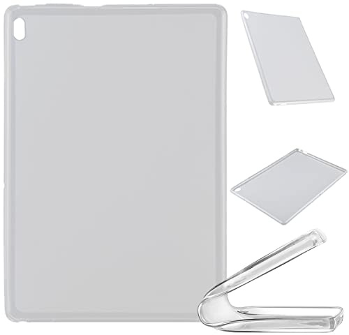 Wigento Für Lenovo Tab E10 TB-X104F 10.1 Transparent Tablet Tasche Hülle Case TPU Silikon dünn