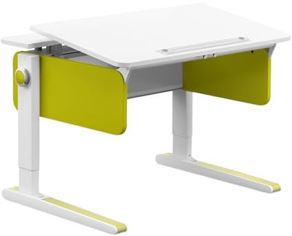 Moll Champion Compact Kinderschreibtisch höhenverstellbar | mitwachsend & ergonomisch mit neigbarer Tischplatte & gerundeten Ecken | ideal für Schulkinder | Made in Germany