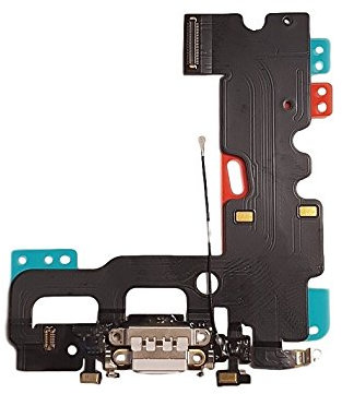 DHLK® Connecteur de Charge Compatible avec iPhone 7 - Nappe Interne Charging Port, Blanche (A1660, A1778, A1779)