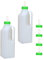 Cabilock 2 Stücke Lamm Milchflasche 850ml Kälber Aufzuchtflasche mit 4 Milch Trinken Nippel Feeder Ziegen Nursing Fütterung Flasche Stillflasche für Schafe Hunde Katzen Welpen Kleintiere