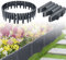 ACXIN 25,2m Rasenkante Kunststoff Holzoptik Beeteinfassung Garden Border Beetzaun Mähkante Palisade Wetterfest Garten dekorativ 1 Element BxHxT: 28x24x1 cm, Anthrazit