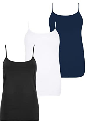 Yourset 3 Pack Curve & Navy Blue Cami Tops - Women's - Plus Size Curve