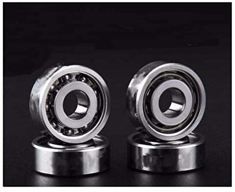 NESHO Kugellager, 4 Stück, 606 Edelstahl, 9 Perlen, Hybrid-Keramik-Kugellager ohne Staubabdeckung für Fidget Hand Spinner Kugellager