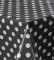Wachstuch Wachstischdecke Tischdecke, Black and White Series mit Paspelband Istanbul Eckig 130 x 260 cm, Abwaschbar