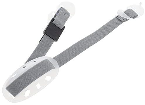 BESPORTBLE Kescher Kinder Helm-Kinnriemen Universeller Schutzhelm-Kinnriemen Mit Schwarzem Gummiband Und Kinnschale Weiß Bauhelm