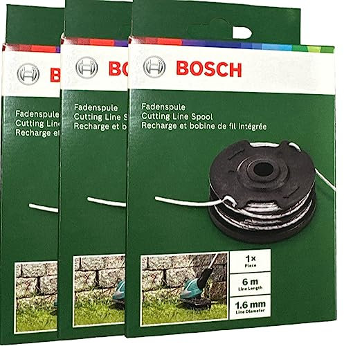 Quailitas Cutting Line Spool [Pack of 1] – 1.6mm, 12m, Original Pre-Wound Strimmer Trimmer Line Spool for Bosch ART 24 27 30 30-36 LI – Grass Trimmer Parts