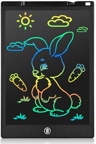 12 pulgadas colorido niños doodle tablero, LCD tablero de escritura para garabatos, dibujo pad juguete para 3 4 5 6 7 años de edad los niños, cumpleaños para niños